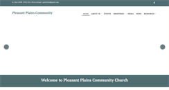 Desktop Screenshot of pleasantplainschurch.com