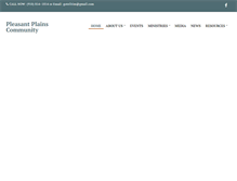 Tablet Screenshot of pleasantplainschurch.com